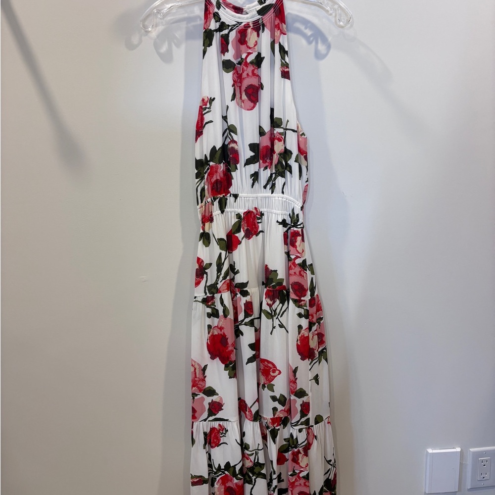 Wilfred Floral Halter Neck Maxi Dress